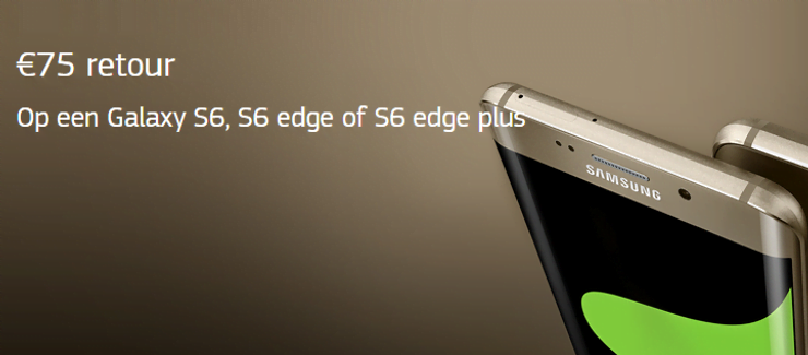 cashback Samsung Galaxy s6 edge plus
