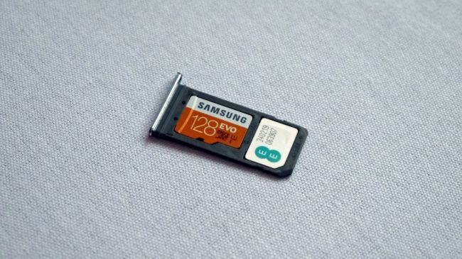 De MicroSD kaart van de Galaxy S7